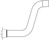 Dinex 47552 Exhaust pipe