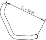 Dinex 47625 Выпускная труба отработанных газов Dinex 47625 Выпускная труба отработанных газов