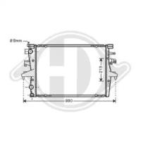 Diederichs 8227202 Радіатор Diederichs 8227202 Радіатор