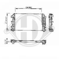 Diederichs 8228105 Радіатор Diederichs 8228105 Радіатор