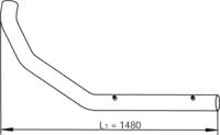 Dinex 47708 Exhaust pipe