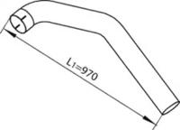 Dinex 48109 Выпускная труба отработанных газов