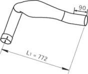 Dinex 48110 Выпускная труба отработанных газов