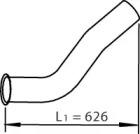 Dinex 48120 Exhaust pipe
