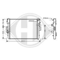 Diederichs 8349301 Радіатор охолодження двигуна Diederichs 8349301 Радіатор охолодження двигуна