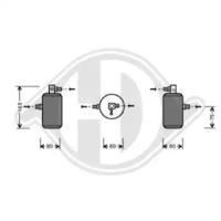 Diederichs 8406001 Receiver tank air conditioner