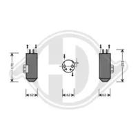 Diederichs 8422501 Осушувач кондиціонера Diederichs 8422501 Осушувач кондиціонера