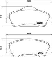 Pagid T2244 Brake pads