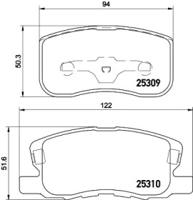 Pagid T3135 Brake pads
