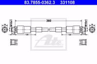 Ate 83.7855-0362.3 Hose assy brake