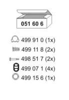 Ernst 051606 Комплект монтажний системи випуску Ernst 051606 Комплект монтажний системи випуску