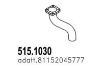 Asso 515.1030 Выпускная труба отработанных газов