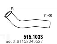 Asso 515.1033 Exhaust pipe