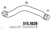 Asso 515.5026 Exhaust pipe