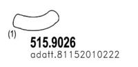 Asso 515.9026 Выпускная труба отработанных газов