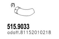 Asso 515.9033 Випускна труба відпрацьованих газів