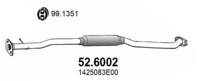 Asso 52.6002 Середній глушник вихлопних газів Asso 52.6002 Середній глушник вихлопних газів