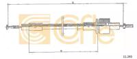 Cofle 11.244 Трос зчеплення