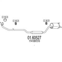MTS 01.60527 Глушник вихлопних газів кінцевий