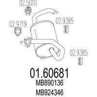 MTS 01.60681 Глушитель выхлопных газов конечный MTS 01.60681 Глушитель выхлопных газов конечный