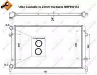 NRF 53405 Радиатор охлаждения двигателя