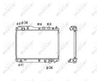 NRF 53461 Радіатор