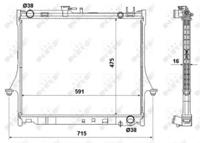 NRF 53540 Радіатор