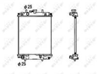 NRF 53674 Радіатор