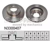 Nipparts N3300407 Brake disc