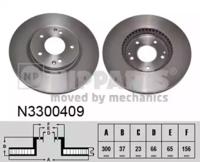 Nipparts N3300409 Brake disc