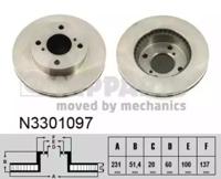 Nipparts N3301097 Brake disc Nipparts N3301097 Brake disc
