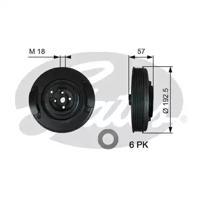 Gates TVD1033 Шків колінвала
