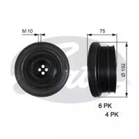 Gates TVD1050 Шкив коленвала Gates TVD1050 Шкив коленвала