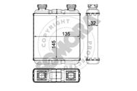 Somora 340150 Радіатор обігрівача салону