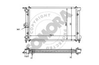 Somora 350540 Радіатор охолодження двигуна