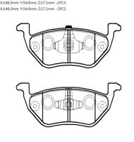 HSB HP9703 Колодки тормозные