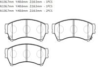HSB HP9809 Колодки тормозные