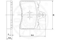 Optimal 09175 Brake pads