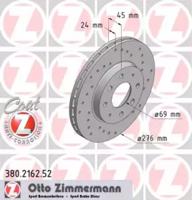 Otto Zimmermann 380.2162.52 Brake disc