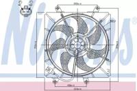 Nissens 85014 Fan and motor assy Nissens 85014 Fan and motor assy