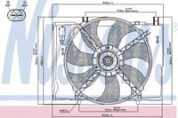 Nissens 85290 Fan and motor assy