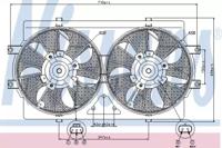 Nissens 85388 Fan and motor assy Nissens 85388 Fan and motor assy