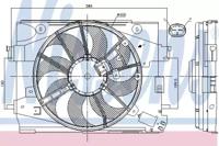 Nissens 85892 Fan and motor assy Nissens 85892 Fan and motor assy