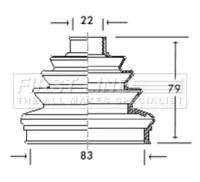First Line/KeyParts FCB2006 Пыльник приводного вала