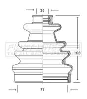 First Line/KeyParts FCB2041 Пильник привідного валу First Line/KeyParts FCB2041 Пильник привідного валу