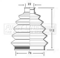 First Line/KeyParts FCB2335 Пыльник приводного вала