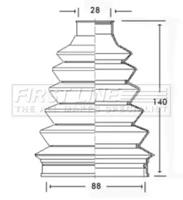 First Line/KeyParts FCB2339 Dust boot kit axle joint First Line/KeyParts FCB2339 Dust boot kit axle joint