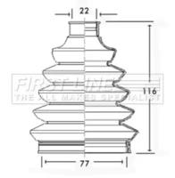 First Line/KeyParts FCB2346 Dust boot kit axle joint First Line/KeyParts FCB2346 Dust boot kit axle joint