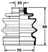 First Line/KeyParts FCB2368 Dust boot kit axle joint First Line/KeyParts FCB2368 Dust boot kit axle joint