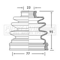First Line/KeyParts FCB2621 Пильник привідного валу First Line/KeyParts FCB2621 Пильник привідного валу